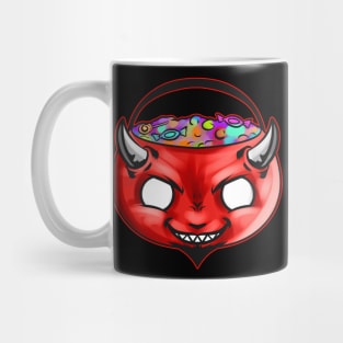 Sweets Bucket Scary Devil Sweets Collecting On Halloween Mug